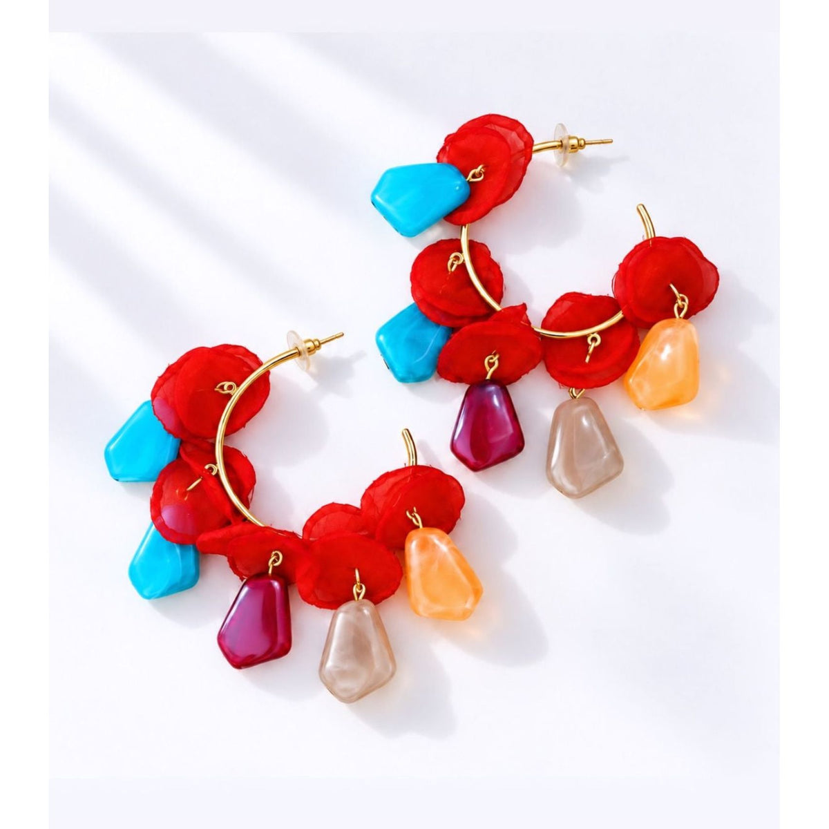 Calypso Rose Statement Earrings