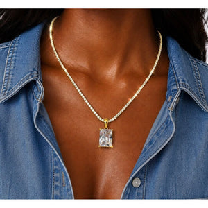 Diamond Girl Crystal Necklace