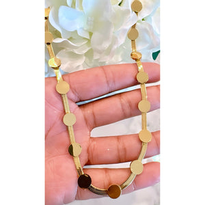Dot Herringbone Necklace