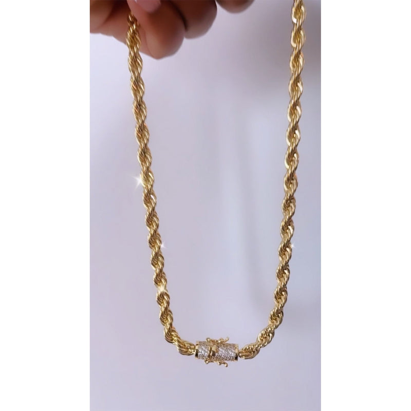 Crystal Rope Chain Necklace