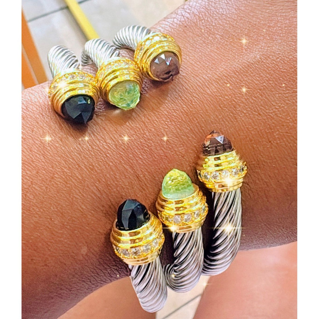 Colored Cable Bracelets