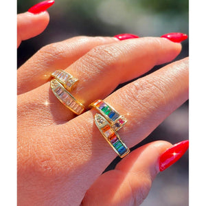 Rainbow Nail Ring