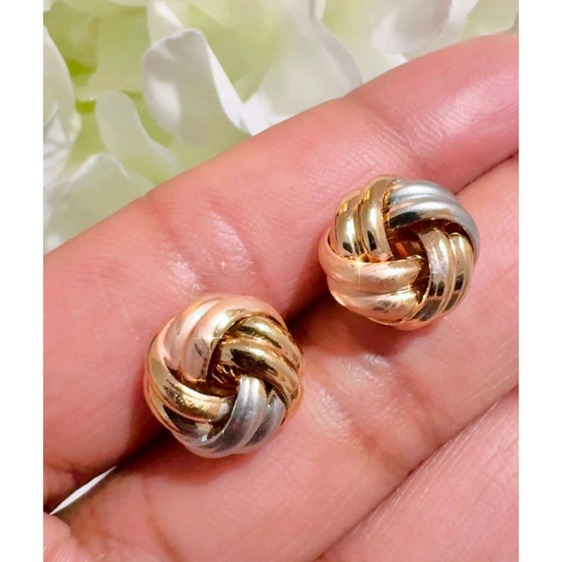 Tri-Color Knot Studs