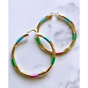 Pretty Pastel Hoops