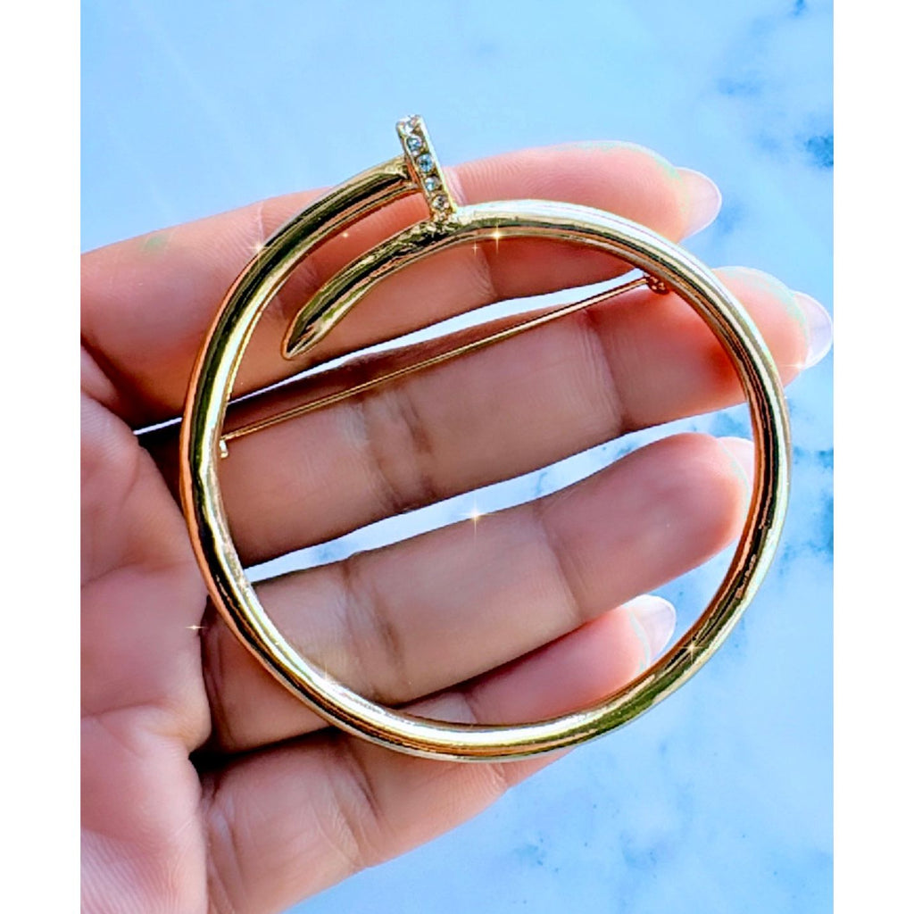 Nail It Brooch