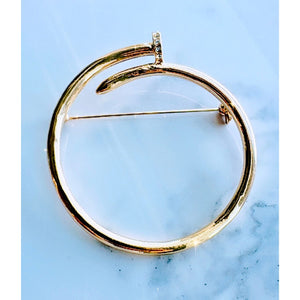 Nail It Brooch
