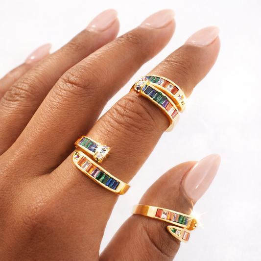 Rainbow Nail Ring
