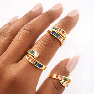 Rainbow Nail Ring