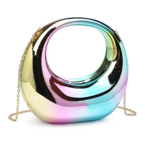 Rainbow Chrome Statement Bag