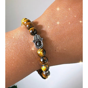 Hamsa Tigers Eye Bracelet