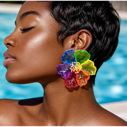 Caribbean Gyal Flower Earrings