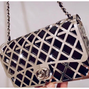 Silver Lady Cage Purse