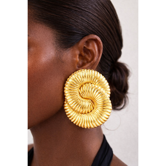 Swirl Statement Earrings
