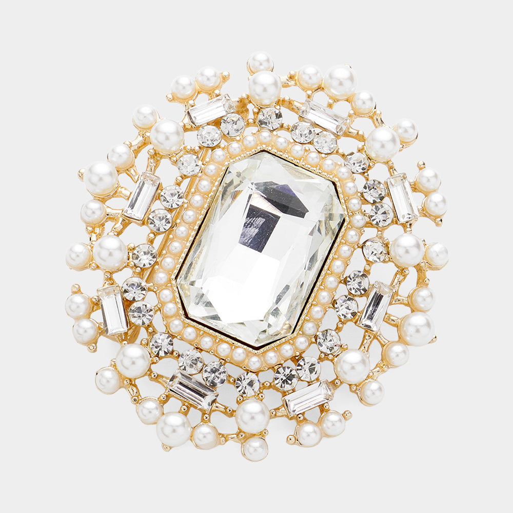 Vintage Crystal Luxe Brooch