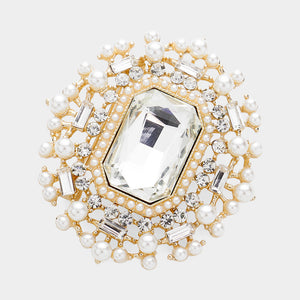 Vintage Crystal Luxe Brooch