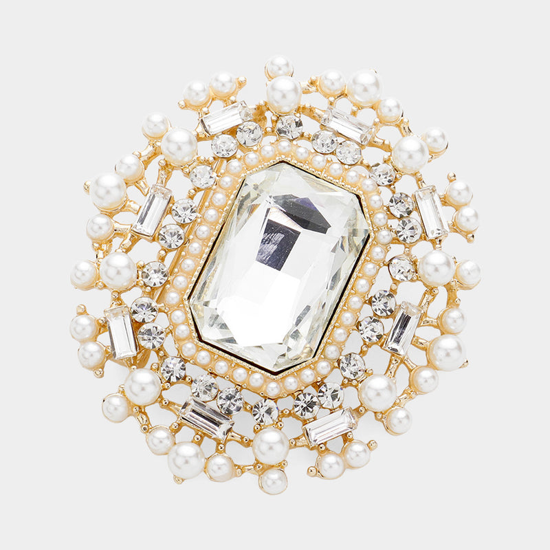 Vintage Crystal Luxe Brooch