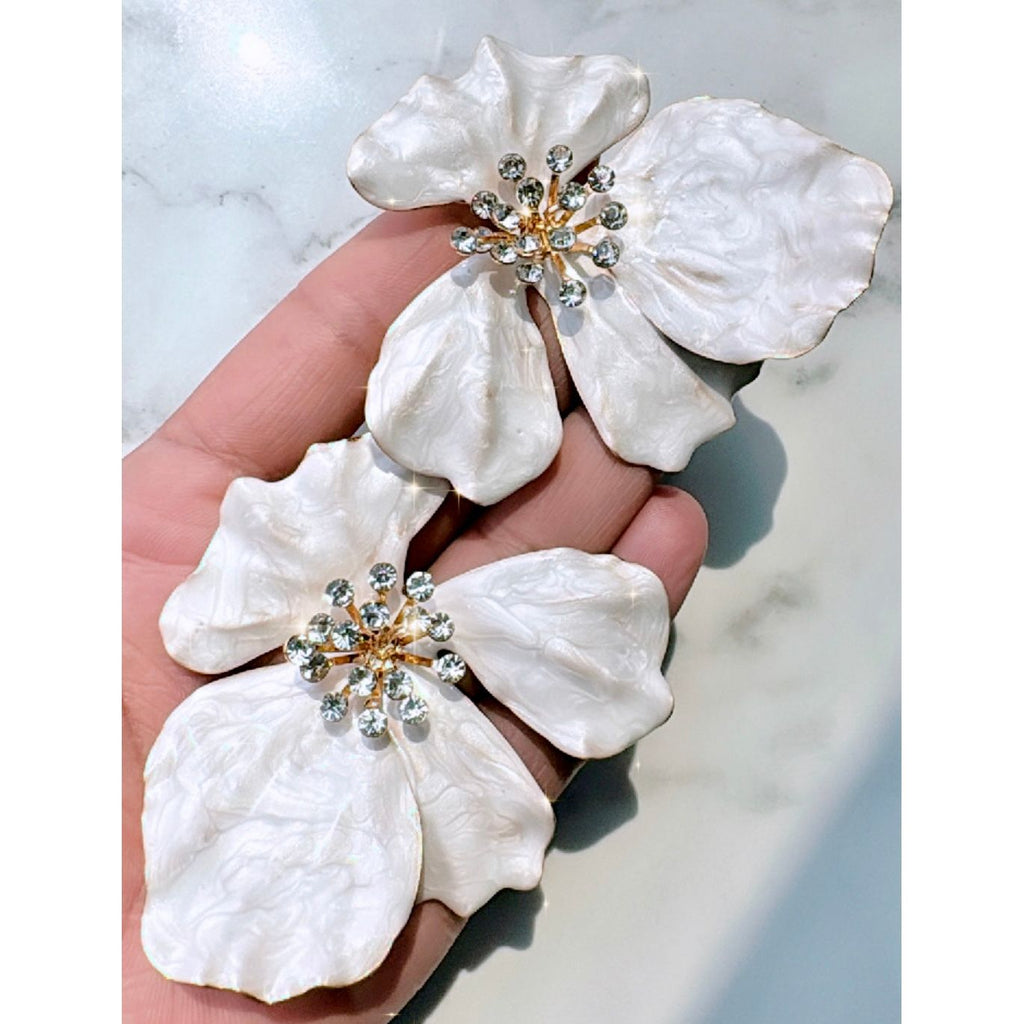 Pearly Petal Earrings