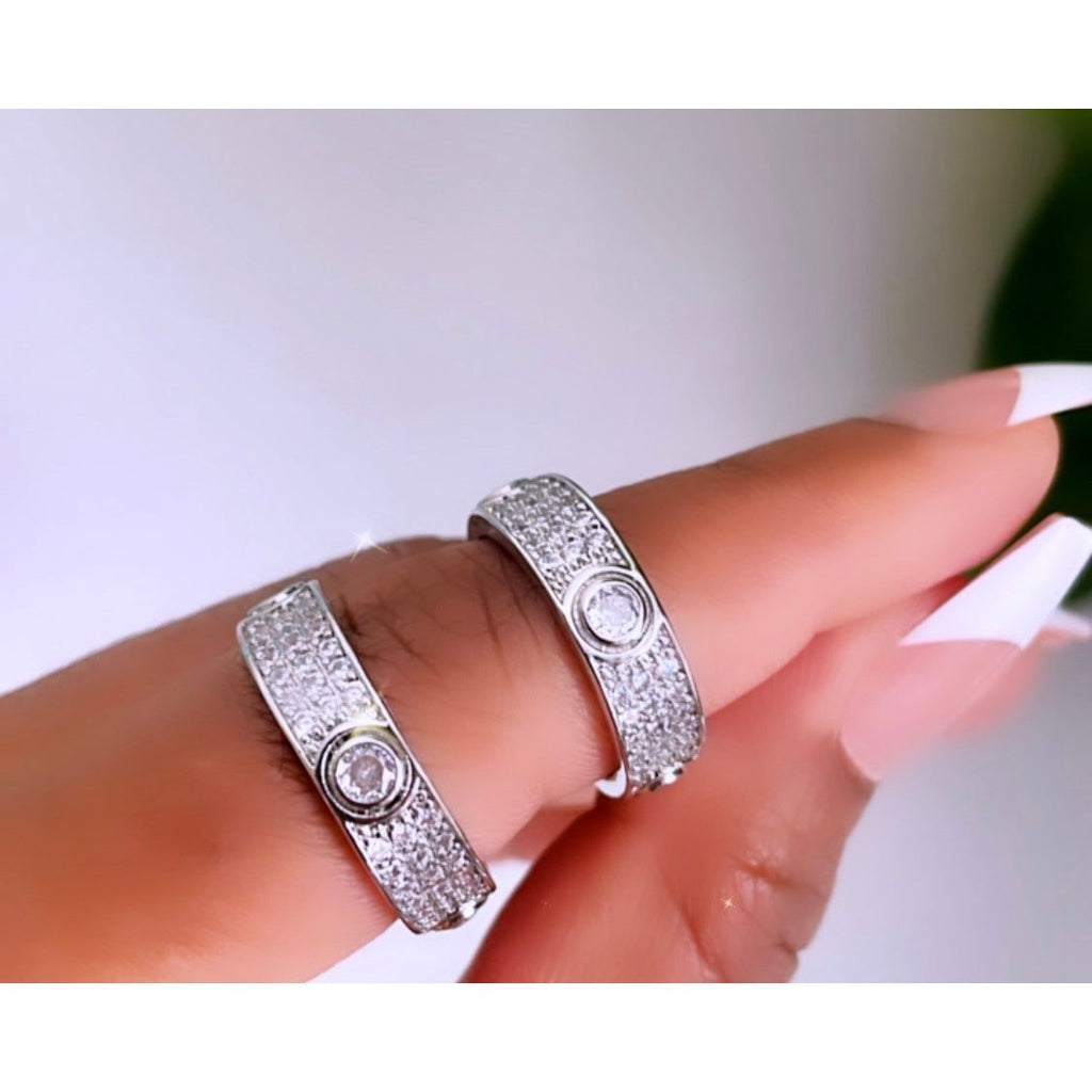 Crystal Love Rings