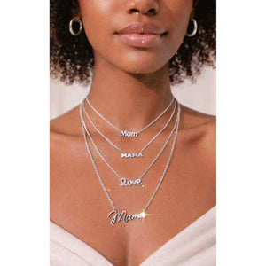 Silver Mama Love Necklaces