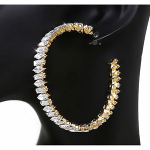 Amina Crystal Hoops