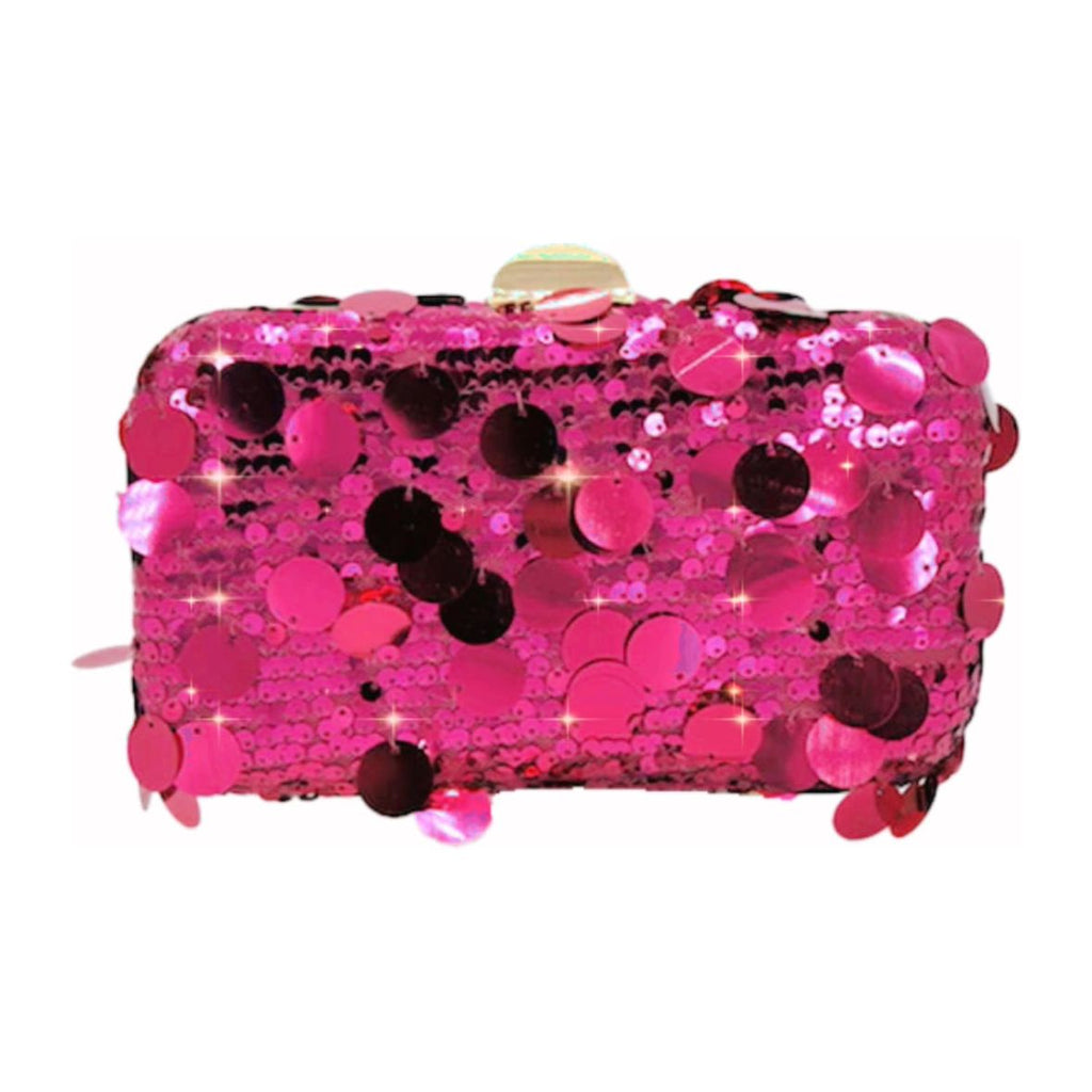 Fuchsia Confetti Clutch