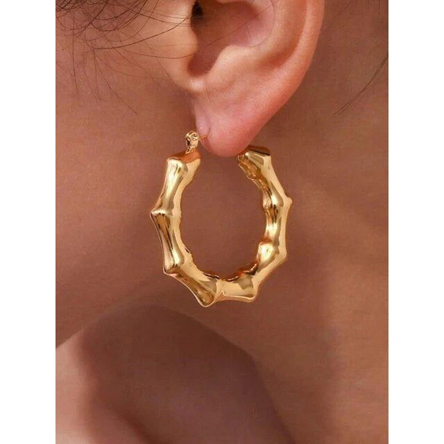 Blush Bamboo Hoops