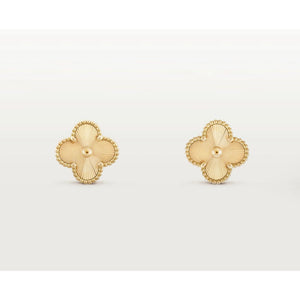 Gold Clover Studs