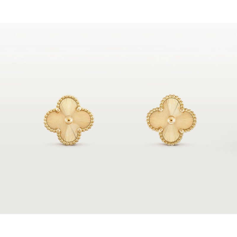 Gold Clover Studs