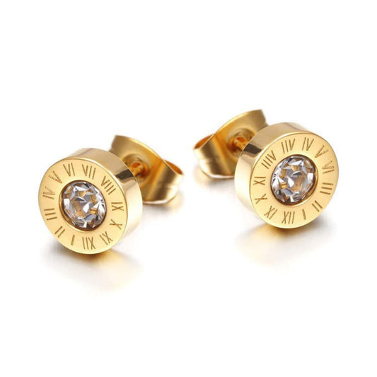 Crystal Roman Studs