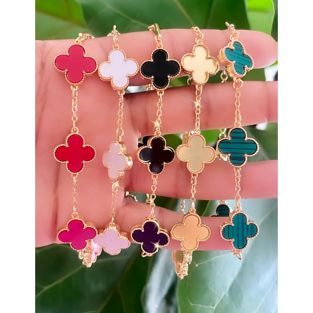 Vivi Colored Clover Bracelets