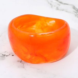 Orange Lucite Bangle