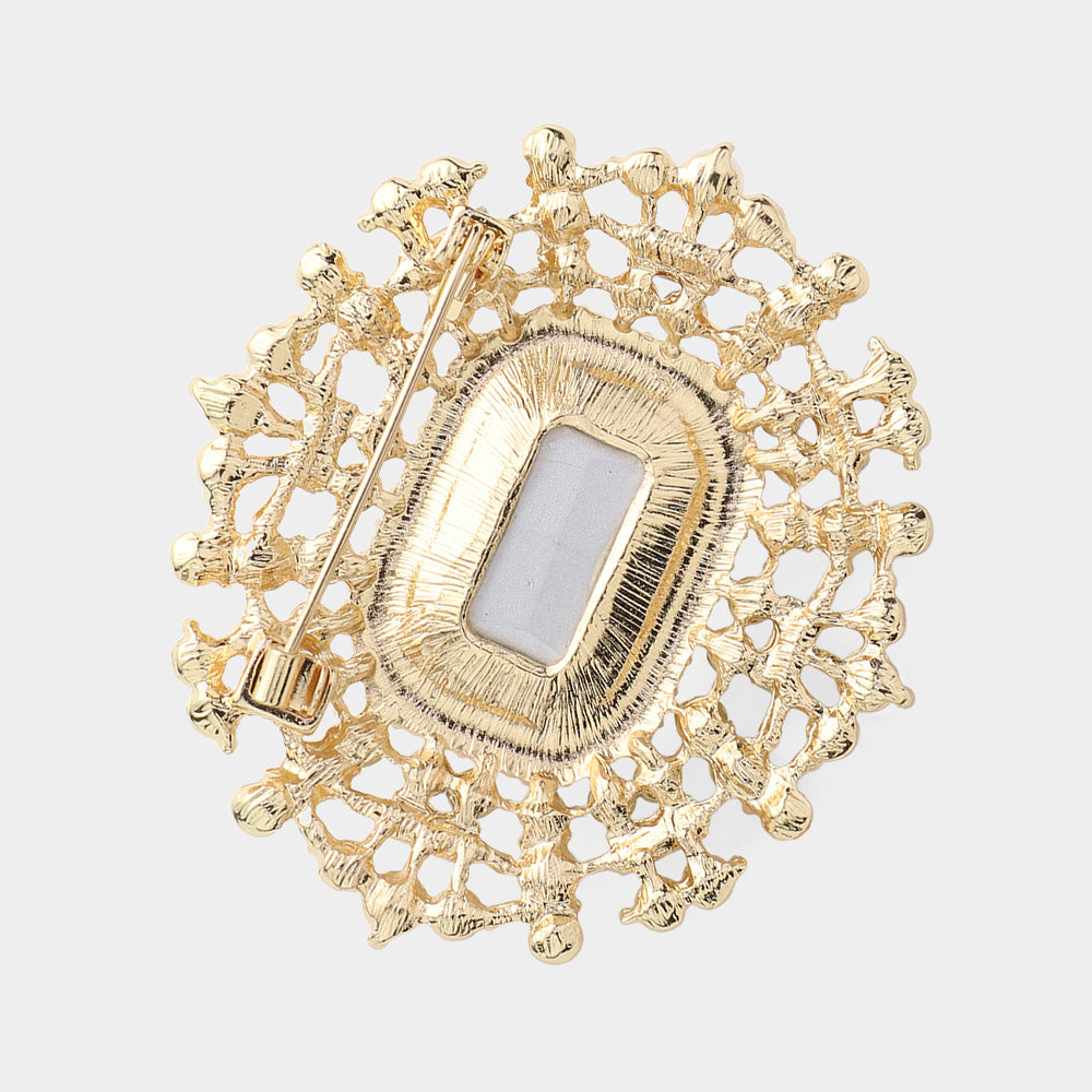 Vintage Crystal Luxe Brooch