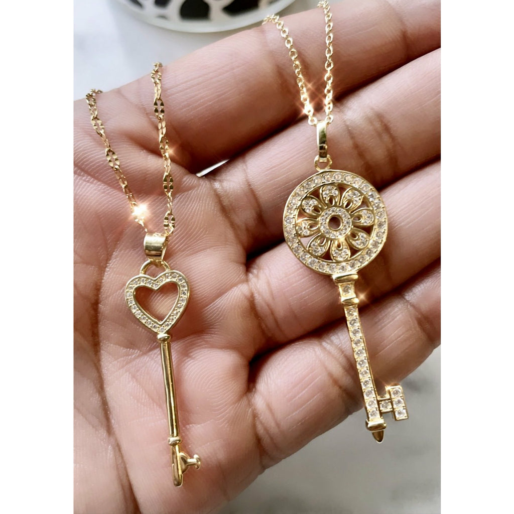 Crystal Keys Necklaces