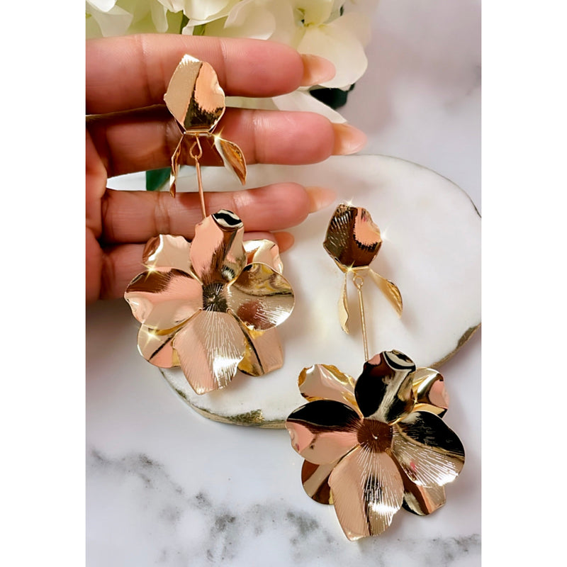 Gold Paradise Statement Earrings