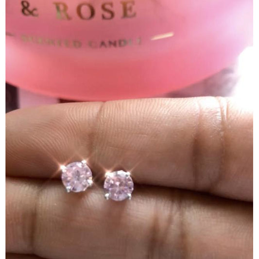 Pink Princess Studs