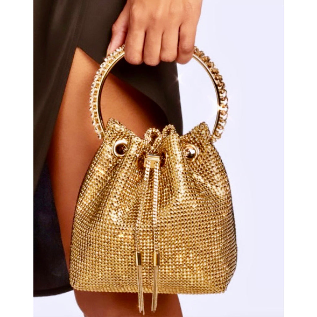 Gold Diamond Babe Statement Bag