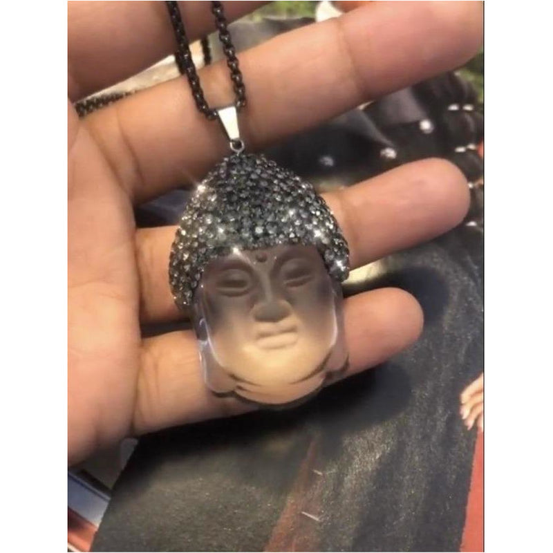 Hematite Buddha Necklace