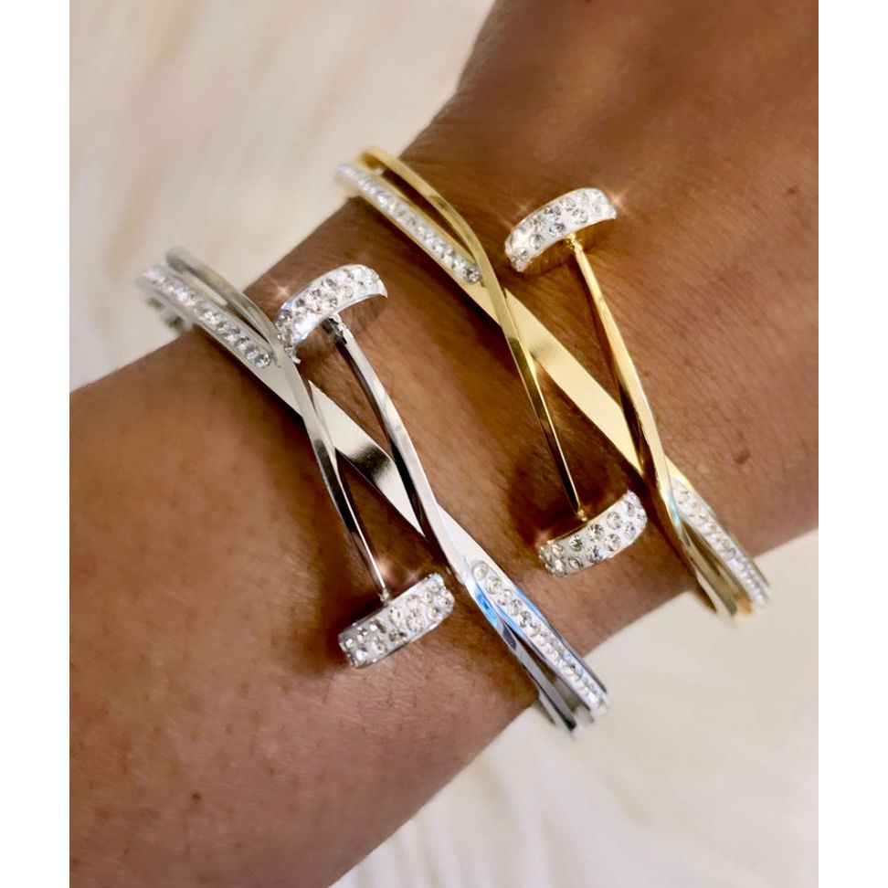 Jazzy Crystal Bracelets (Gold & Silver)