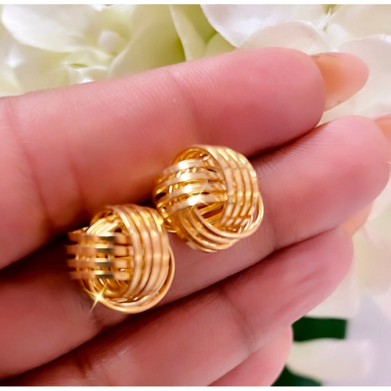 Gold Knot Studs