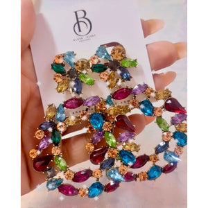 Berry Babe Statement Earrings